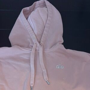 ALO Yoga pink hoodie